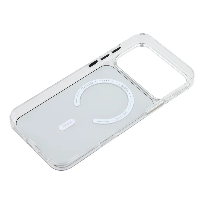 Capa compatível com iPhone 17 Pro Max X-LEVEL com MagSafe, capa de telefone de PC + vidro - azul