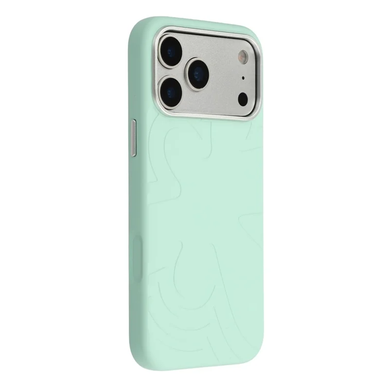 JAUCASE For iPhone 17 Pro Max Case Compatible with MagSafe Metal Camera Frame Liquid Silicone Phone Cover - Green