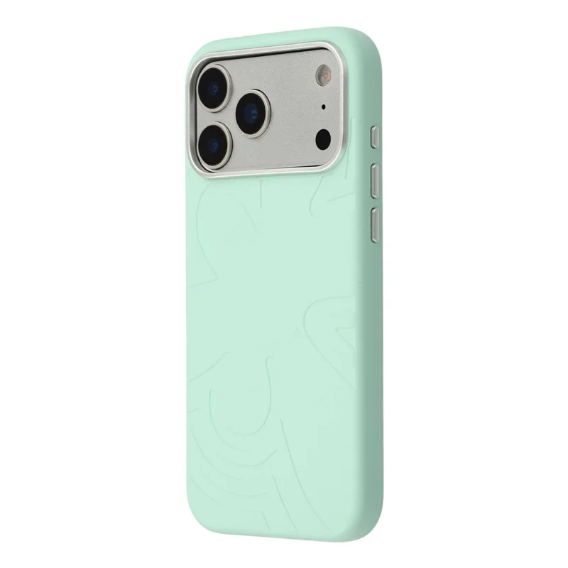 JAUCASE For iPhone 17 Pro Max Case Compatible with MagSafe Metal Camera Frame Liquid Silicone Phone Cover - Green