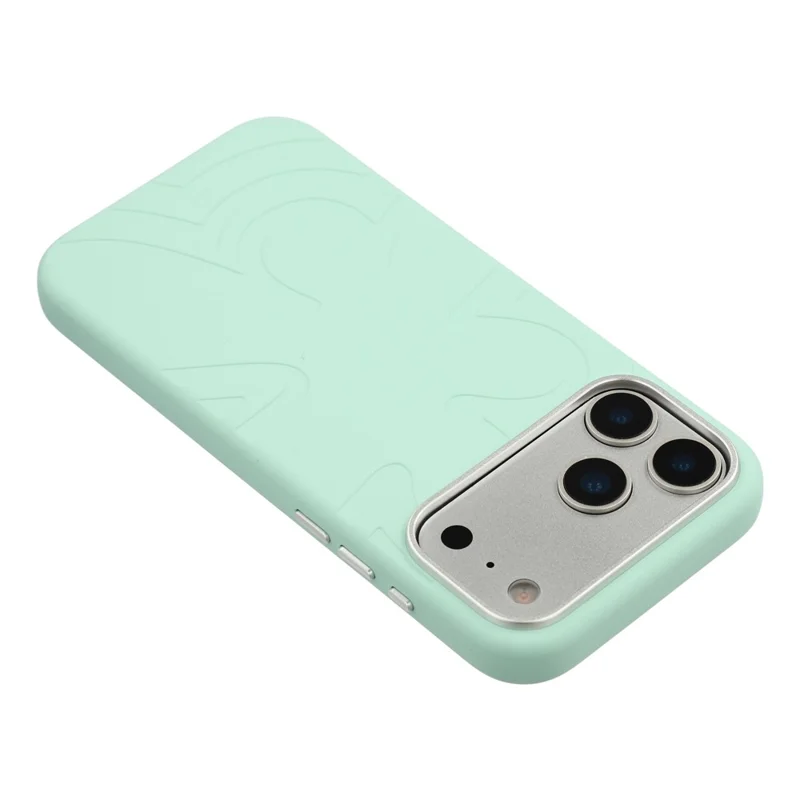 JAUCASE For iPhone 17 Pro Max Case Compatible with MagSafe Metal Camera Frame Liquid Silicone Phone Cover - Green