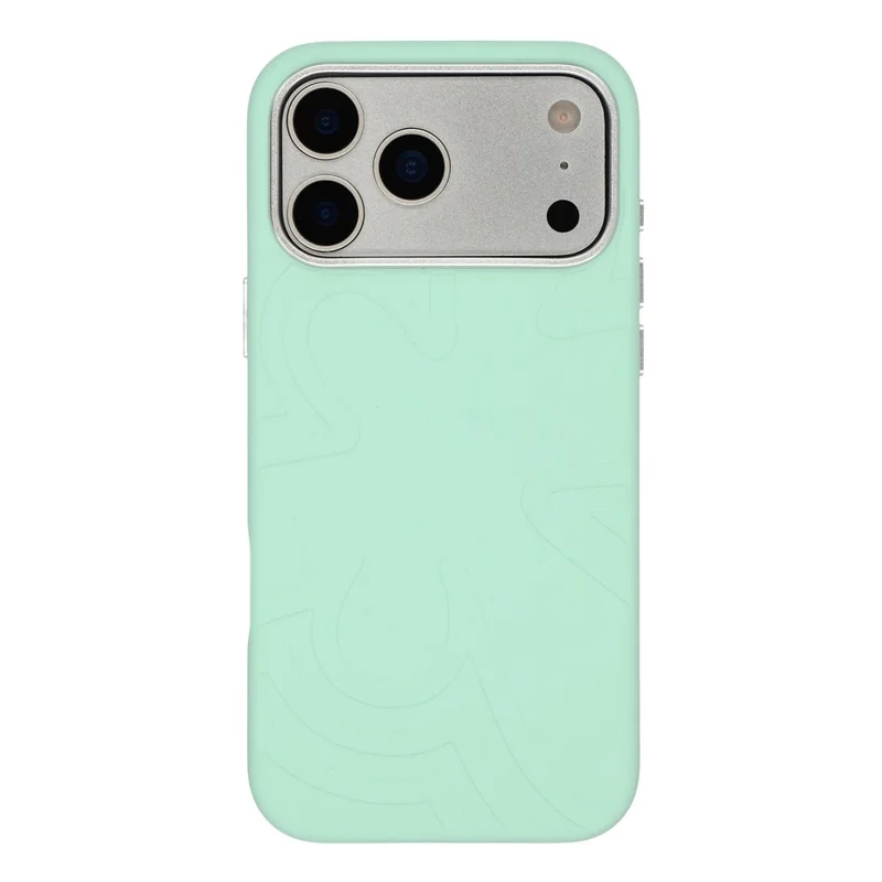 JAUCASE For iPhone 17 Pro Case Compatible with MagSafe Metal Camera Frame Liquid Silicone Phone Cover - Green