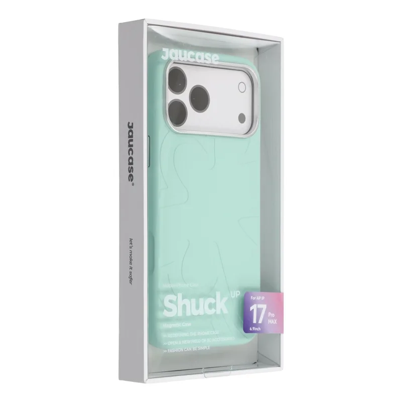 JAUCASE For iPhone 17 Pro Case Compatible with MagSafe Metal Camera Frame Liquid Silicone Phone Cover - Green