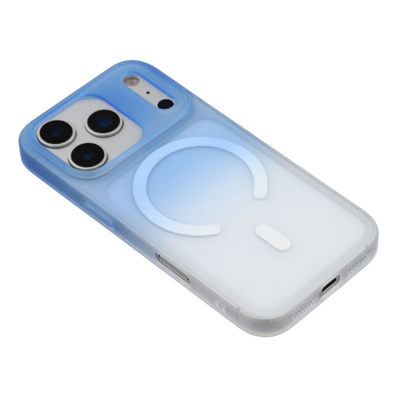 JAUCASE Per iPhone 17 Pro Case Compatibile con MagSafe TPU + PC Gradiente Colore Opaco Custodia per Telefono - Gradiente Blu