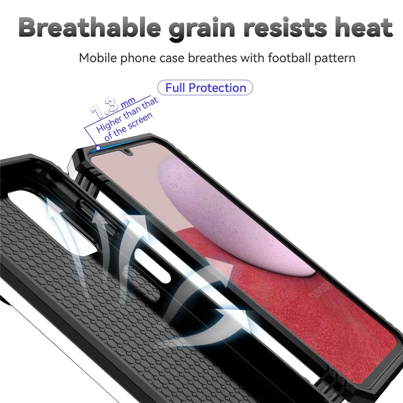For Samsung Galaxy A14 5G / A14 4G Case PC+TPU Slide Camera Protector Phone Cover with Kickstand - Silver