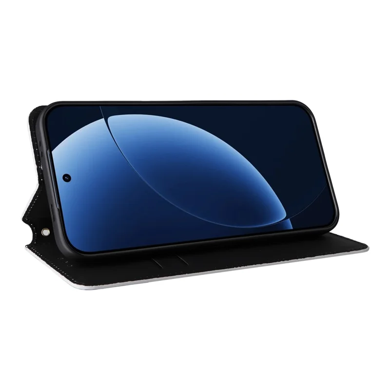 For Realme GT 8 Pro 5G Case Wallet Rhombus Imprinted PU Leather Phone Cover - Silver