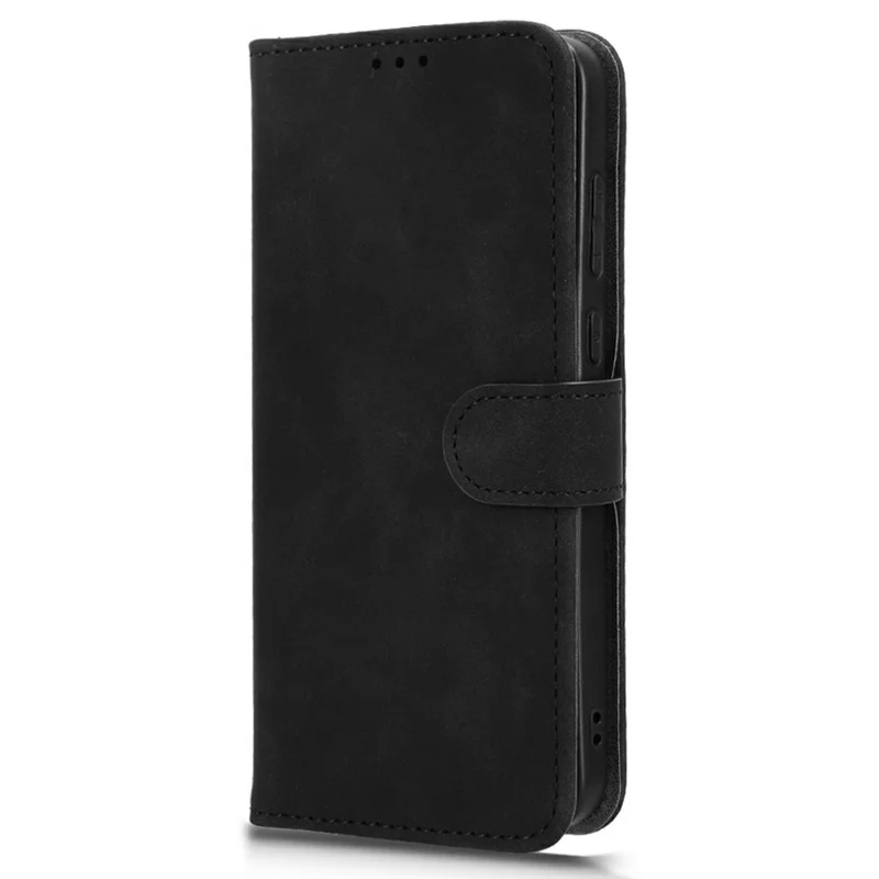 For OnePlus 15R 5G / Ace 6T 5G / Ace 6 5G Leather Case Skin Feel Anti Drop Wallet Flip Phone Cover - Black