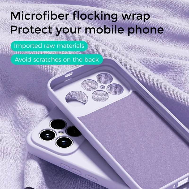 ABEEL Para Xiaomi Redmi K90 Pro Max 5G Capa Compatível com MagSafe Pele Toque Líquido Silicone Capa Traseira do Telefone - Roxo