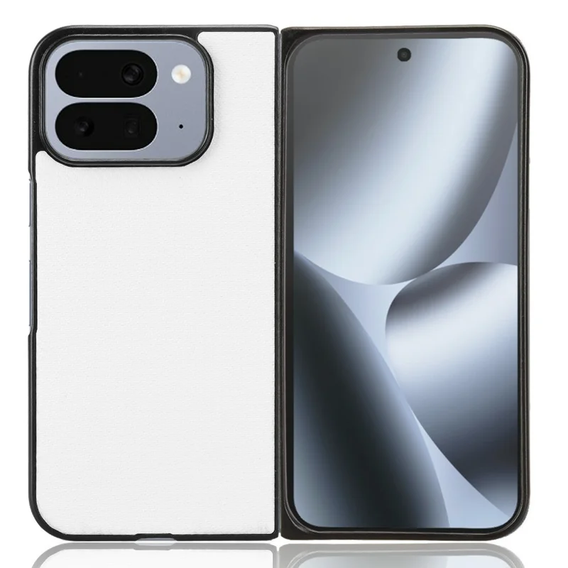 For Google Pixel 10 Pro Fold Case Carbon Fiber Texture Shockproof PU + PC Phone Cover - White