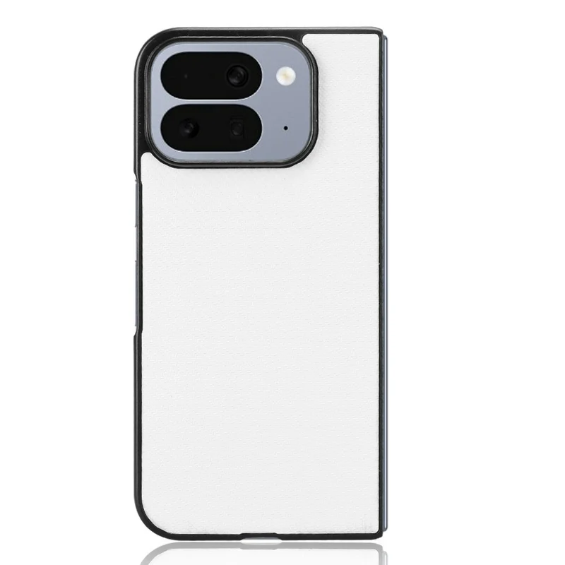 For Google Pixel 10 Pro Fold Case Carbon Fiber Texture Shockproof PU + PC Phone Cover - White