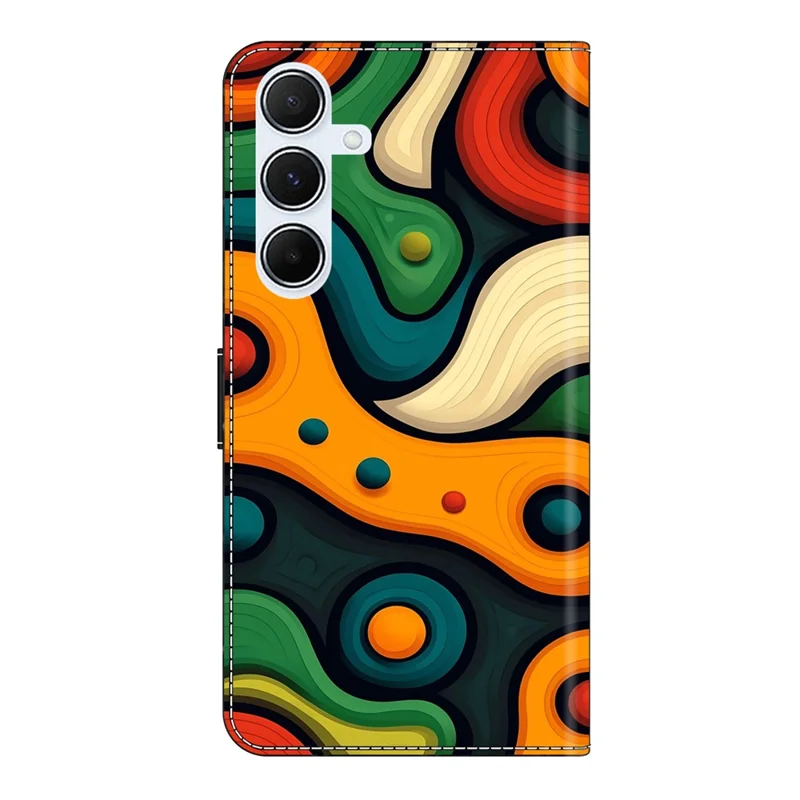 For Samsung Galaxy A16 5G  /  4G Case Foldable Stand Wallet Pattern Printing PU Leather Flip Phone Cover - Painted