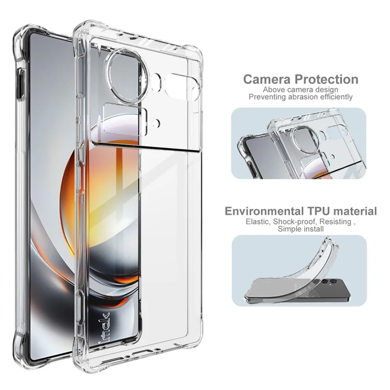 IMAK For ZTE nubia Z80 Ultra 5G Case TPU Phone Cover Airbag Shockproof Protection