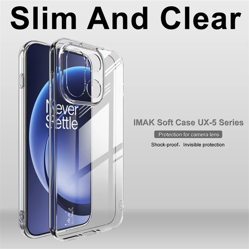 IMAK UX-5 Series For OnePlus 15 5G Transparent TPU Phone Case Protective Phone Cover