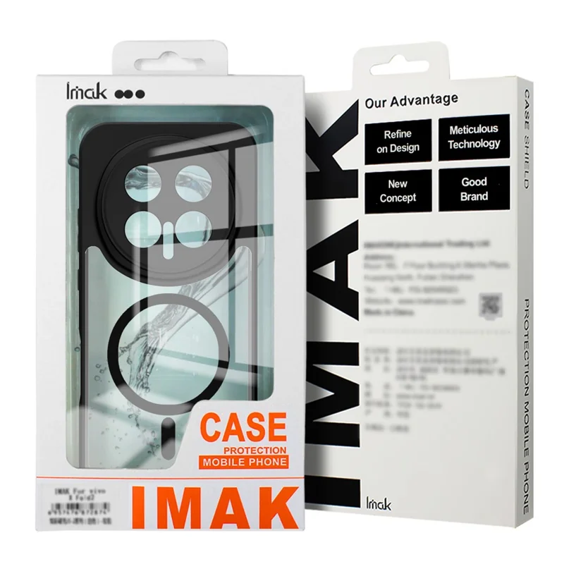 IMAK UX-9A For Honor Magic8 Pro 5G Clear Case Magnetic Case Tiny Airbag PC + TPU Phone Cover