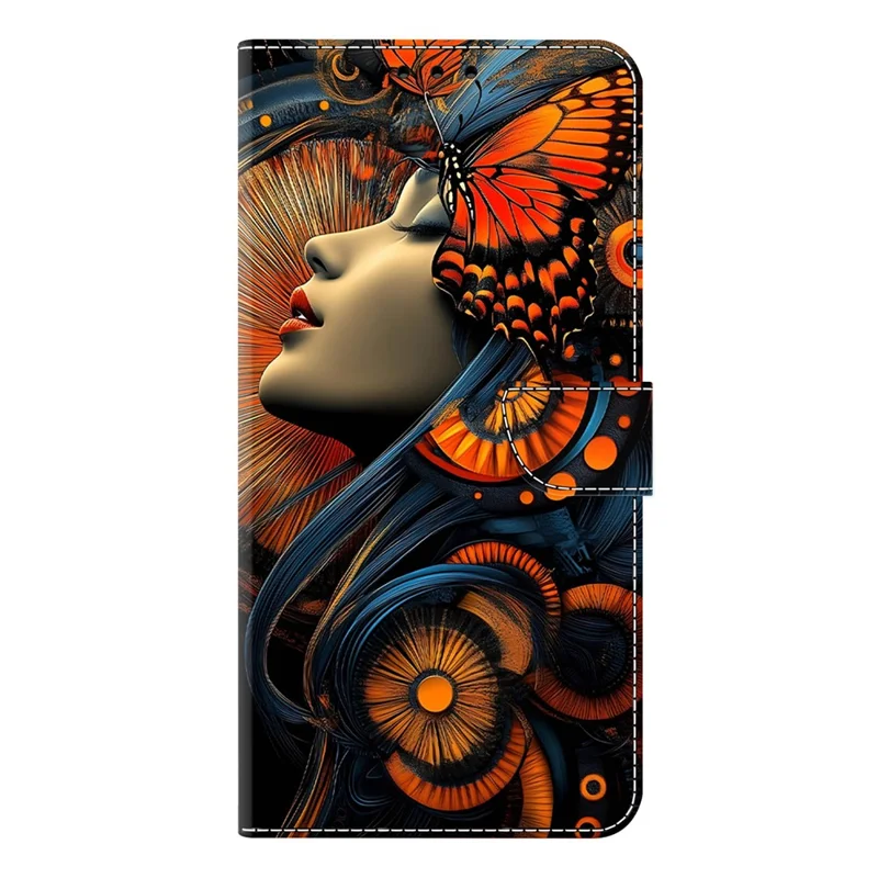 For Xiaomi Redmi Note 14 Pro 5G Case Foldable Stand Wallet Pattern Printing PU Leather Flip Phone Cover - Dreamy Girl