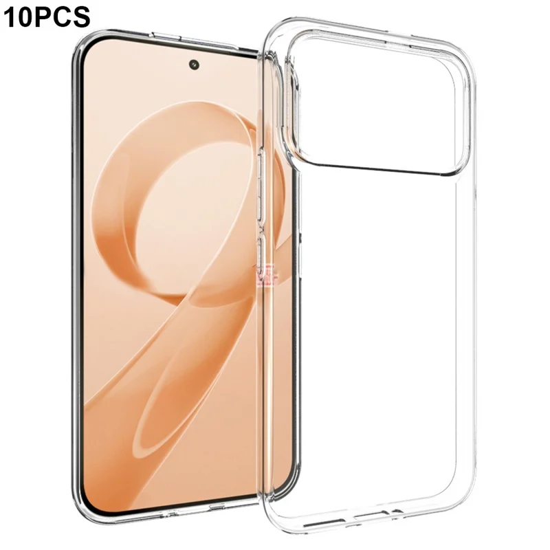 10 stuks / pak voor Xiaomi Redmi K90 Pro Max 5G / Poco F8 Ultra hoesje, vrij van watermerken, transparant TPU-beschermhoesje