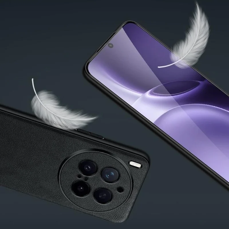 Étui pour vivo X300 Pro 5G SULADA en cuir PU + TPU + coque arrière en PC - Noir