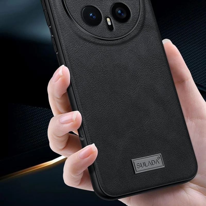 SULADA til Honor Magic8 Pro 5G hylster PU-læder + TPU + PC bagside hylster - Sort