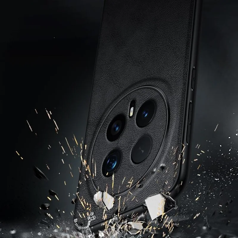 SULADA til Honor Magic8 Pro 5G hylster PU-læder + TPU + PC bagside hylster - Sort