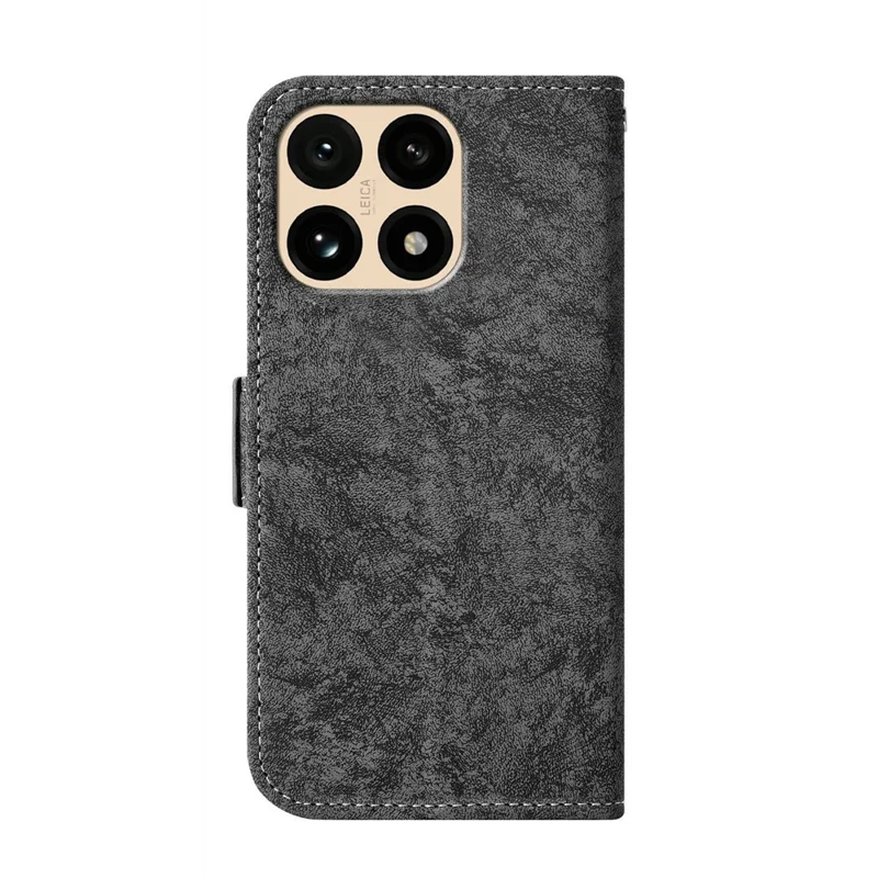 Per Xiaomi 15T Case Water-ink Painting Wallet PU Leathe Phone Cover con Slot per Carte Rotanti - Nero