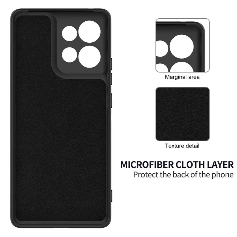 For Motorola Moto G (2026) 5G  /  G Play (2026) 5G Liquid Silicone Case Phone Back Cover with Hand Strap - Black