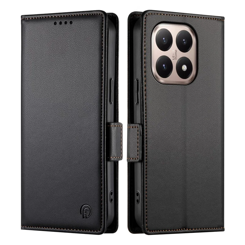 Чехол-книжка Xiaomi 15T из искусственной кожи, черный