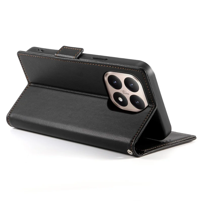 Чехол-книжка Xiaomi 15T из искусственной кожи, черный