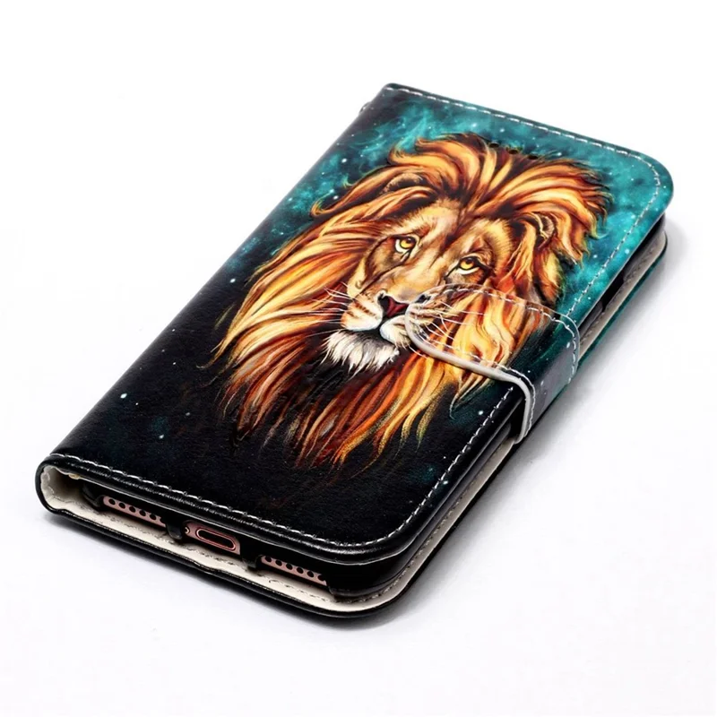 For Xiaomi 12 Pro 5G / 12S Pro 5G / 12 Pro (Dimensity) 5G Wallet Phone Case Pattern Embossed Phone Cover PU Leather TPU Stand Case with Hand Strap - Lion