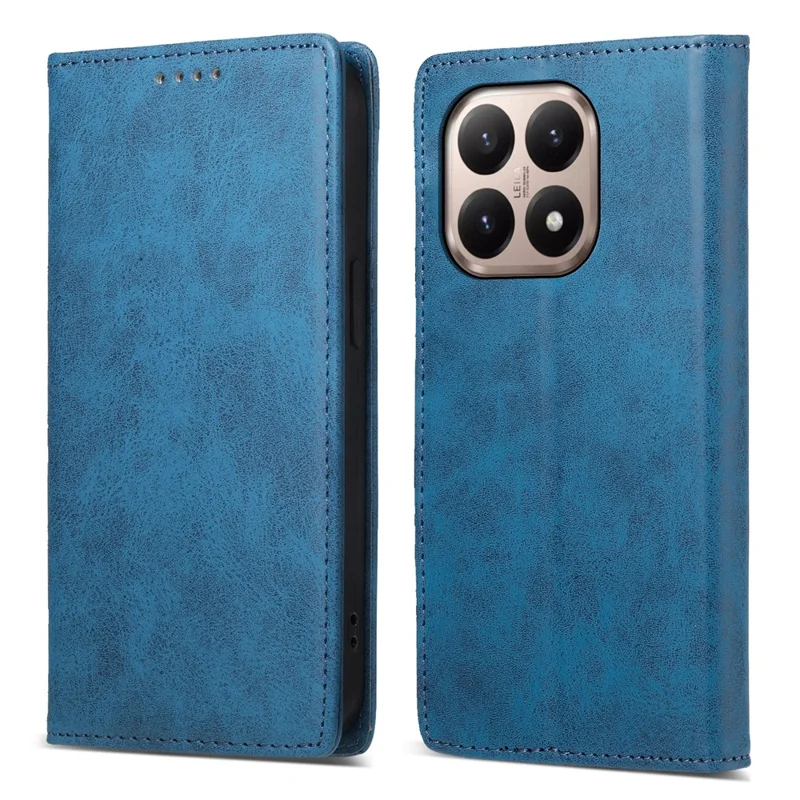 For Xiaomi 15T Wallet Case RFID Blocking PU Leather Phone Cover - Blue