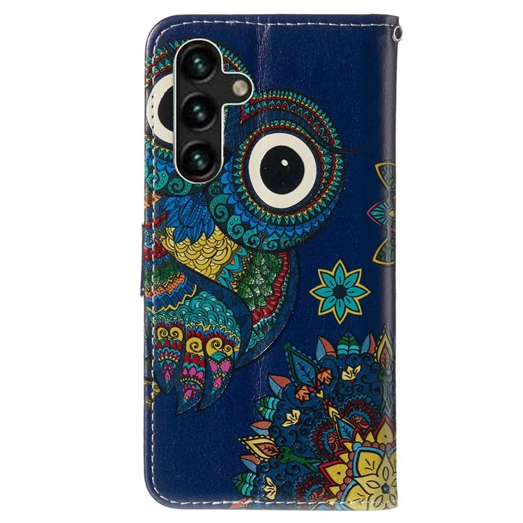 Pour Samsung Galaxy A04s 4G (164,7 x 76,7 x 9,1 Mm) Modèle de Téléphone en Relief Case de Portefeuille en Cuir PU TPU Avec Support / Sangle - Chouette