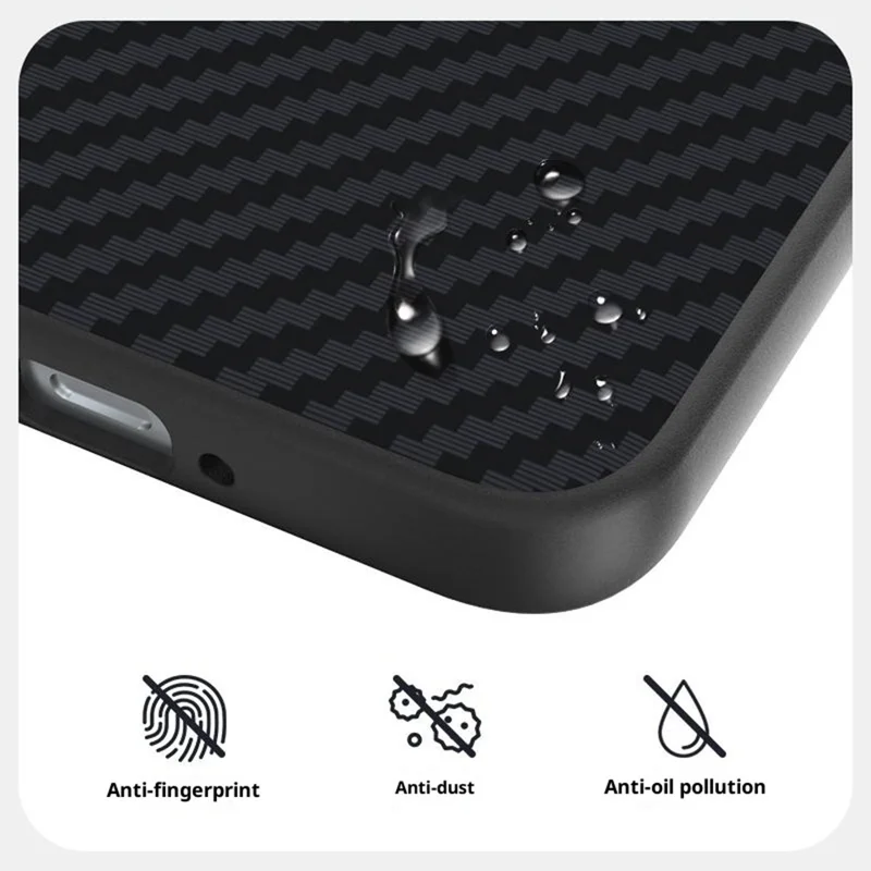 ABEEL For OnePlus Ace 6 5G Magnetic Case Wide Carbon Fiber Texture Back Cover - Black