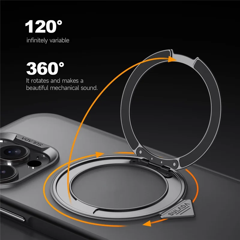 SULADA Für iPhone 16 Pro Max Hülle Magnetische Hülle Anti-Fingerabdrücke Matt TPU + PC Handyhülle mit Ständer