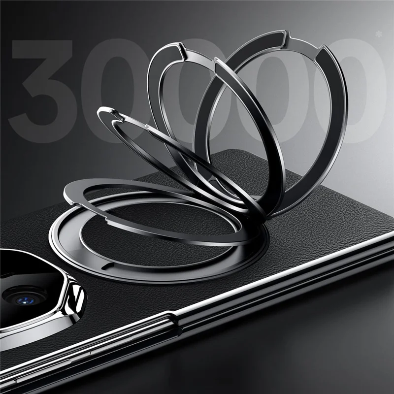 SULADA Per Huawei Mate X5 Custodia Magnetica con Supporto / Pellicola Schermo Vera Pelle Bovina PC Cover Telefonica - Nero