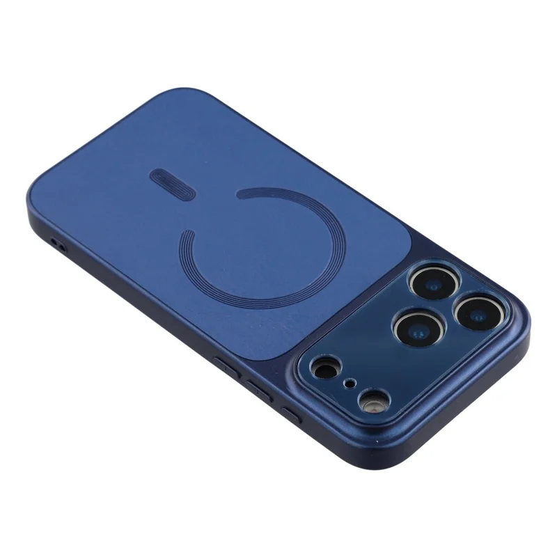 For iPhone 17 Pro Max Case Compatible with MagSafe Precise Cutout TPU PC PU Phone Cover - Blue