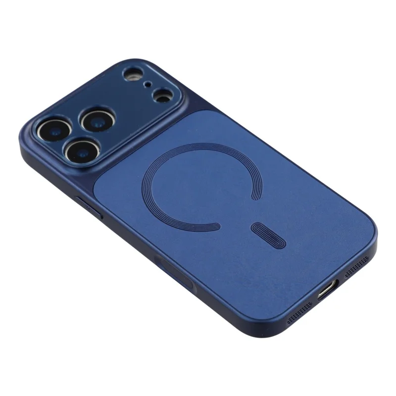 Custodia iPhone 17 Pro Compatibile con MagSafe Taglio Preciso TPU PC PU Custodia per Telefono - Blu