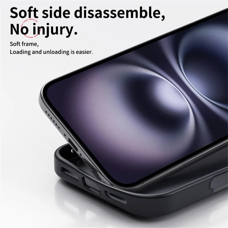 Для iPhone Air Case, совместимый с MagSafe, PC + TPU, чехол для телефона с кольцом-держателем, текстура из углеродного волокна - черный