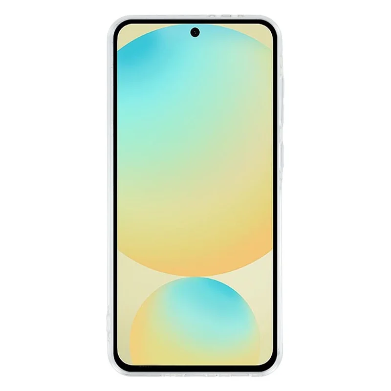 غطاء لهاتف Samsung Galaxy S25 FE مزينة بالكريستال ومزينة بحافة لامعة وخلفية متلألئة من مادة TPU + PC باستخدام تقنية IMD - أصفر فاتح لامع
