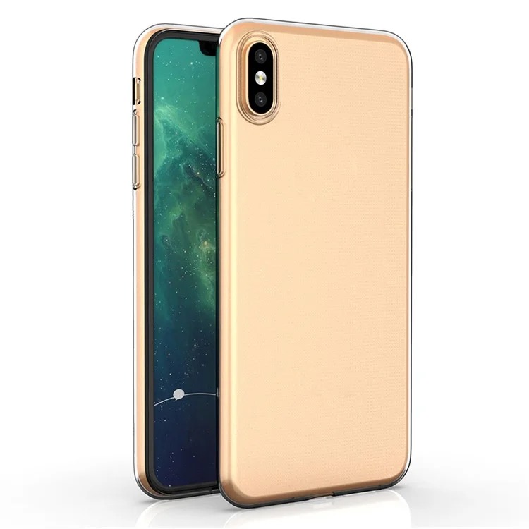 Прозрачный чехол для iPhone XS Max 6.5 дюйма, ультратонкий противоударный гибкий чехол из ТПУ для сотового телефона