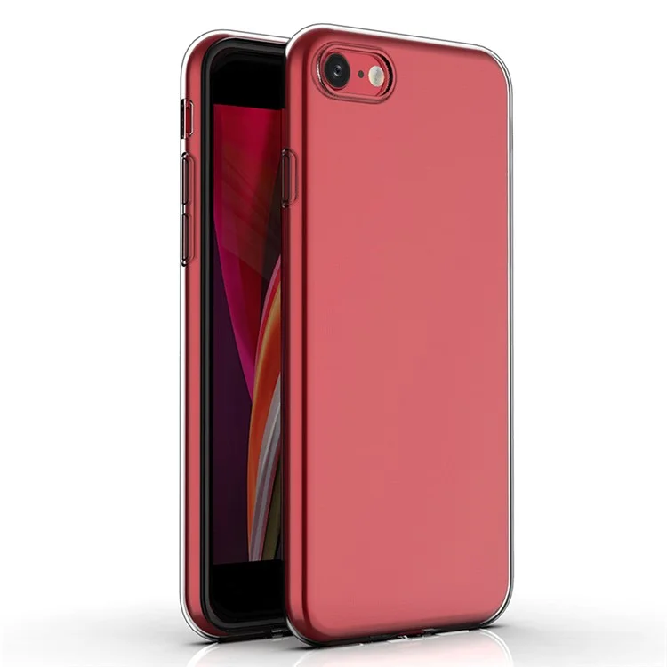 Étui de protection anti-poussière pour iPhone 8 / 7 / SE (2020) / SE (2022) Ultra Slim HD Clear Shockproof Flexible TPU Cover