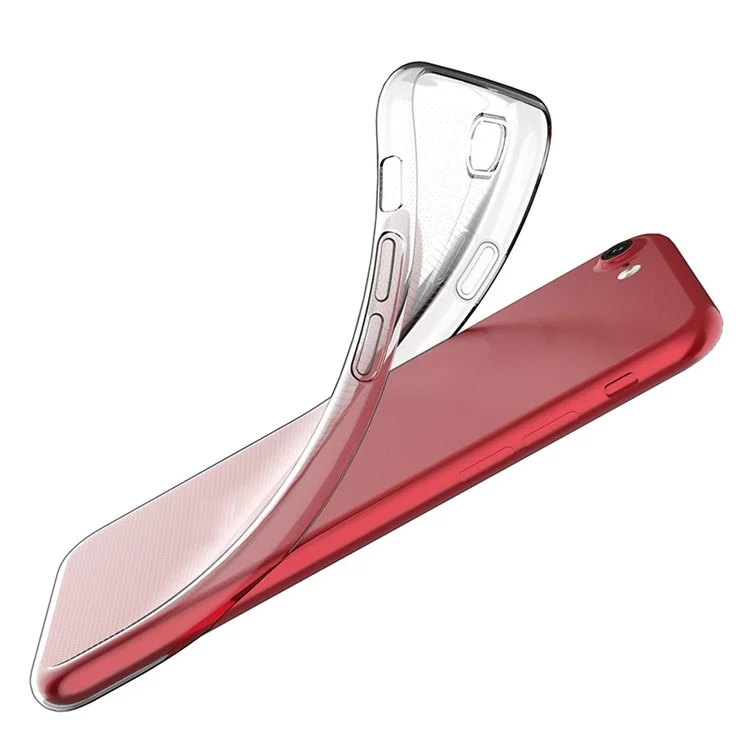 Étui de protection anti-poussière pour iPhone 8 / 7 / SE (2020) / SE (2022) Ultra Slim HD Clear Shockproof Flexible TPU Cover