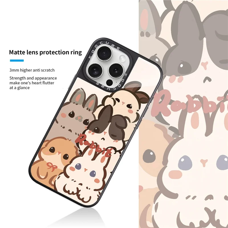 Obudowa na iPhone 14 Pro Max z nadrukiem kompatybilna z MagSafe z tworzywa TPU PC z wysokiego szkła aluminiowo-krzemowego - styl A