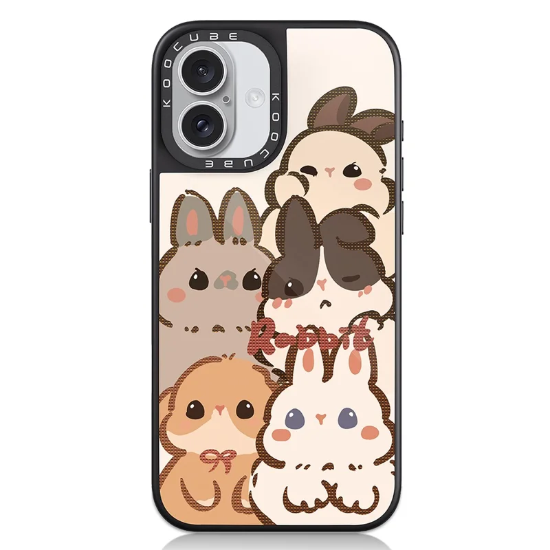 Obudowa na iPhone 16 Plus z nadrukiem, kompatybilna z MagSafe, pokrowiec z tworzywa TPU i PC z wysokiego szkła aluminiowo-krzemowego - styl A