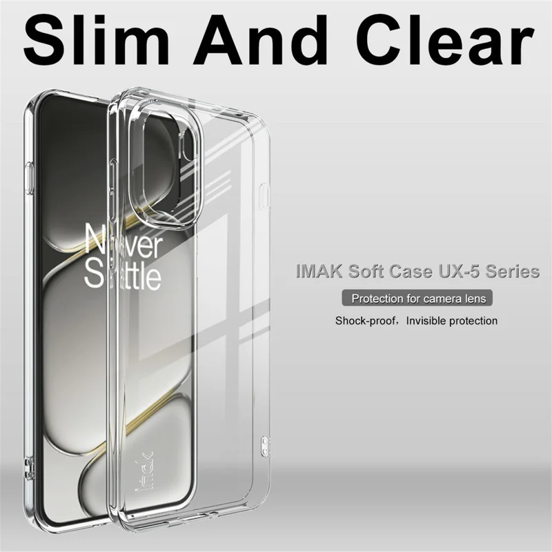 IMAK UX-5 Series For OnePlus Ace 6T 5G / Ace 6 5G  /  15R 5G Transparent TPU Phone Case Protective Phone Cover