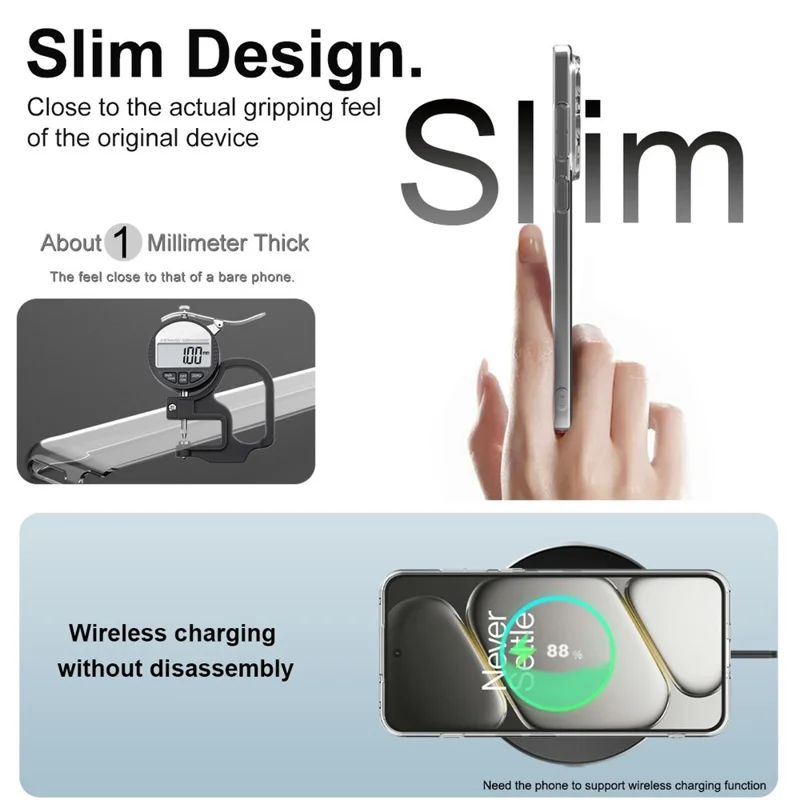 IMAK UX-5 Series For OnePlus Ace 6T 5G / Ace 6 5G  /  15R 5G Transparent TPU Phone Case Protective Phone Cover