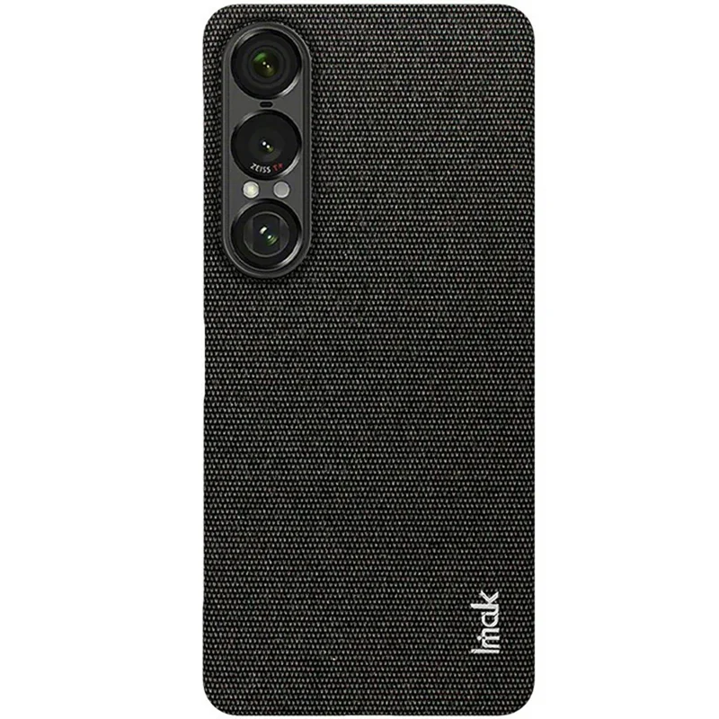 Étui pour Sony Xperia 1 VII de la série IMAK Ruiyi - Texture en tissu et cuir + Coque arrière en PC - Noir