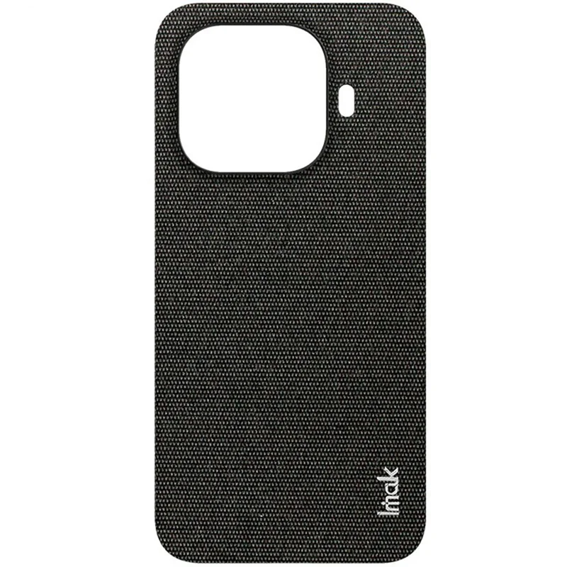 IMAK Ruiyi Series for Xiaomi 15T Pro Case Fabric Texture Leather + PC Phone Back Cover - Black