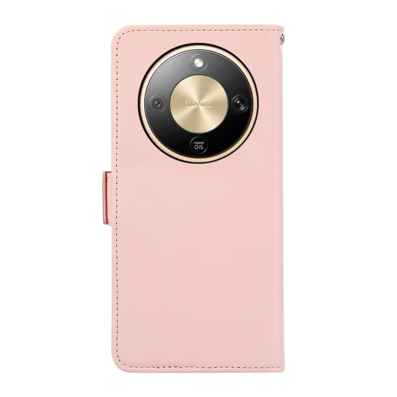 ABEEL For Honor X9d 5G  /  Magic8 Lite 5G Case Leather Phone Cover with RFID Blocking Wallet - Pink