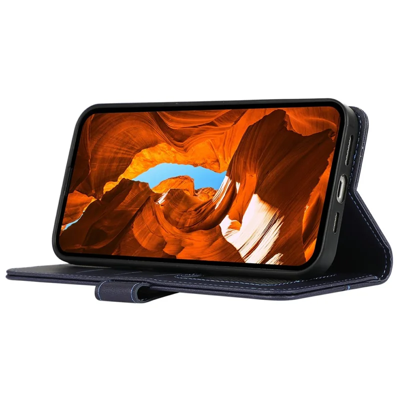 Чехол для Honor X9d 5G / Magic8 Lite 5G с блокировкой RFID, кожаный чехол-книжка для телефона - Синий