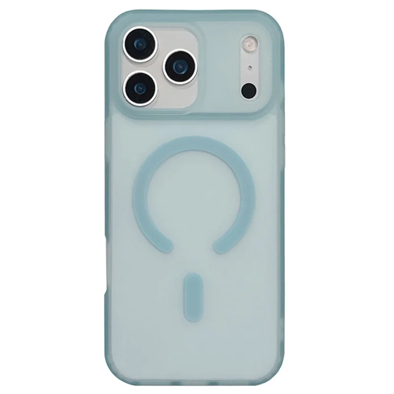 Capa de Telefone Compatível com iPhone 17 Pro Max Phone Case com MagSafe TPU PC Skin-Feel - Verde