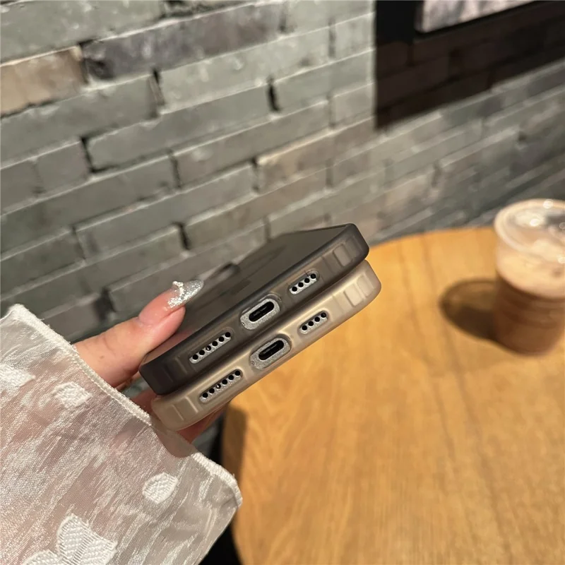 Für iPhone16 Pro Max Handyhülle Kompatibel mit MagSafe TPU PC Hautgefühl Rückseite Handyschutzhülle - Rosa