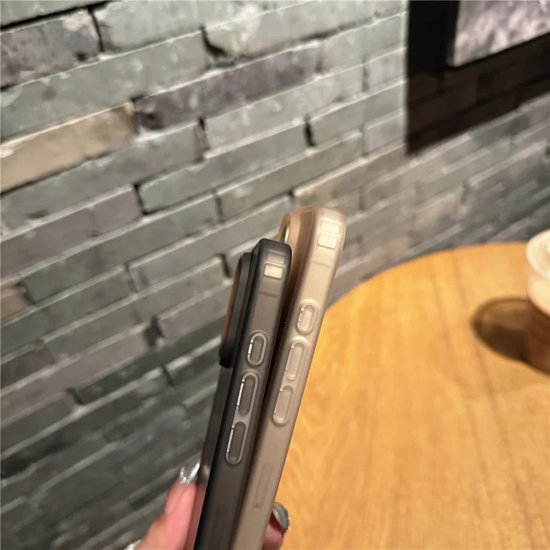 Capa de Telefone para iPhone 16 Pro Compatível com MagSafe TPU PC Capa Traseira com Sensação de Pele - Rosa